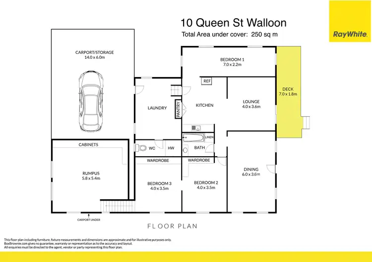 Floorplan of Homely house listing, 10 Queen Street, Walloon QLD 4306
