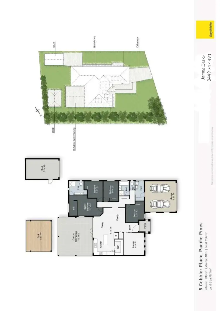 Floorplan of Homely house listing, 5 Cobbler Place, Pacific Pines QLD 4211
