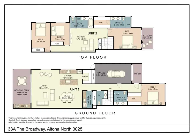 Floorplan of Homely townhouse listing, 33 The Broadway, Altona North VIC 3025