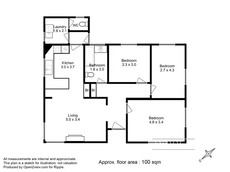 Floorplan of Homely house listing, 28 Curlew Parade, Claremont TAS 7011