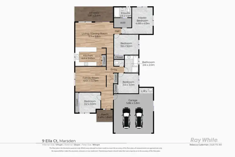 Floorplan of Homely house listing, 9 Ella Court, Marsden QLD 4132