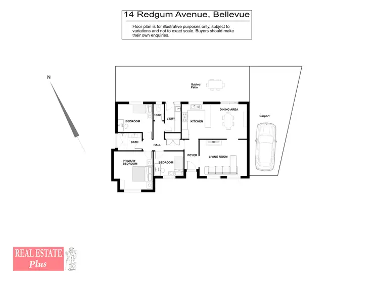 Floorplan of Homely house listing, 14 Redgum Avenue, Bellevue WA 6056