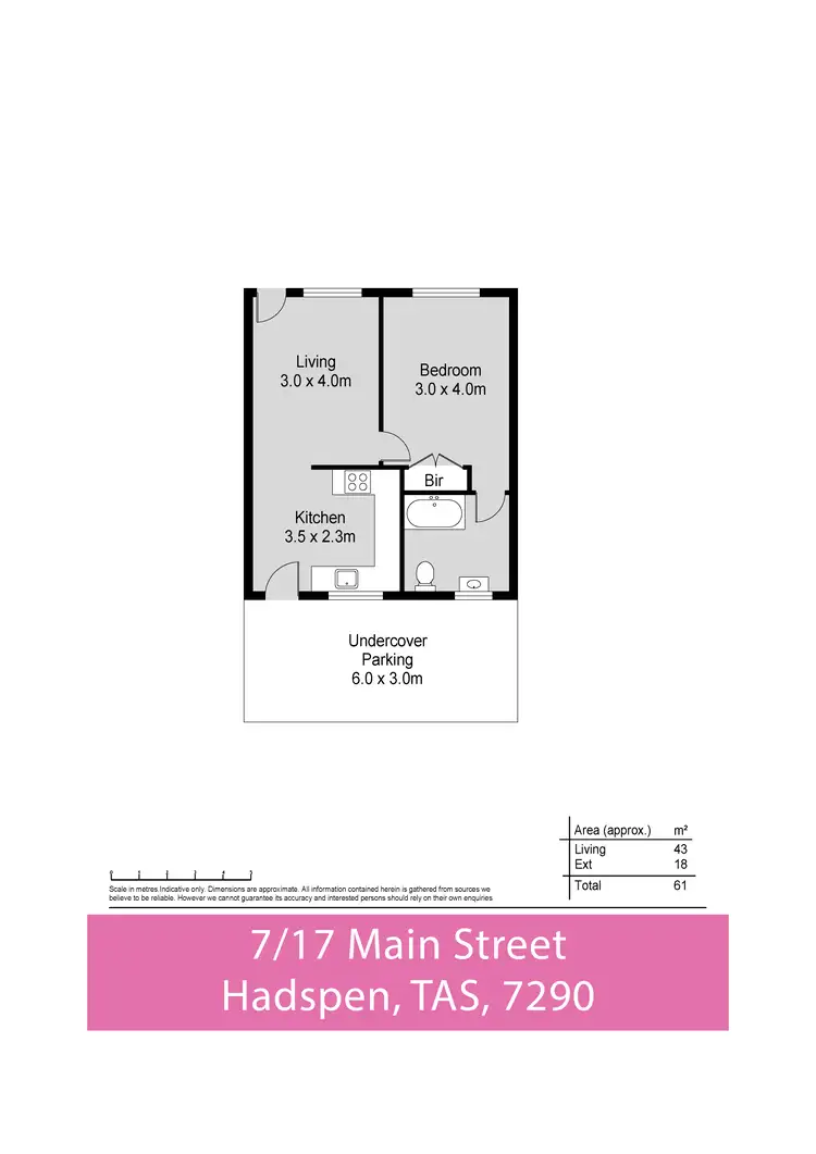 Floorplan of Homely house listing, 7/17 Main Street, Hadspen TAS 7290