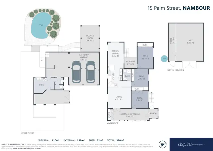 Floorplan of Homely house listing, 15 Palm Street, Nambour QLD 4560