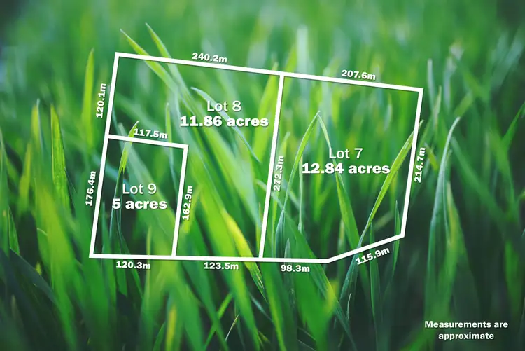Floorplan of Homely land listing, LOT 7, 8 & 9 Smythesdale-Snake Valley Road, Snake Valley VIC 3351