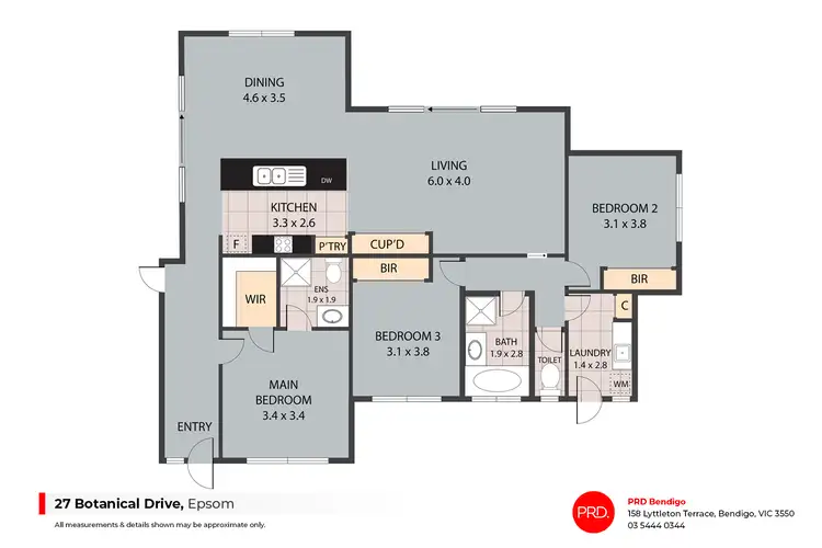 Floorplan of Homely house listing, 27 Botanical Drive, Epsom VIC 3551