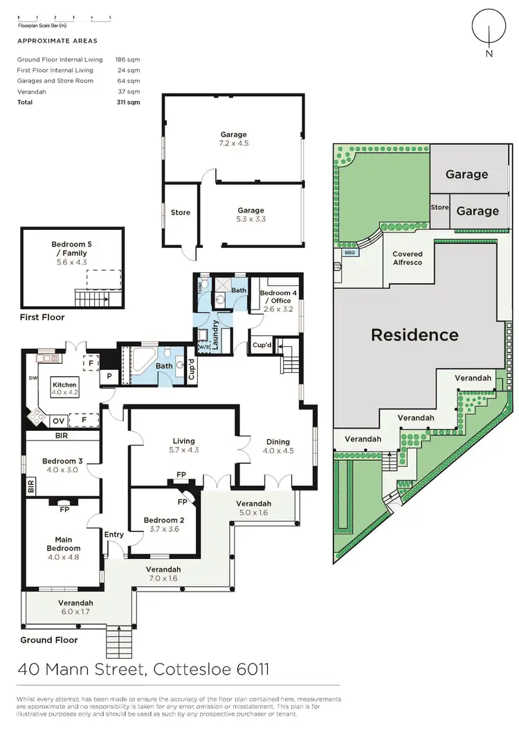 Floorplan of Homely house listing, 40 Mann Street, Cottesloe WA 6011
