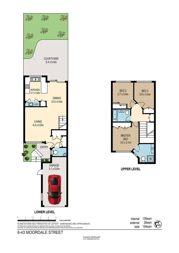 Floorplan of Homely townhouse listing, 6/43 Moordale Street, Chapel Hill QLD 4069