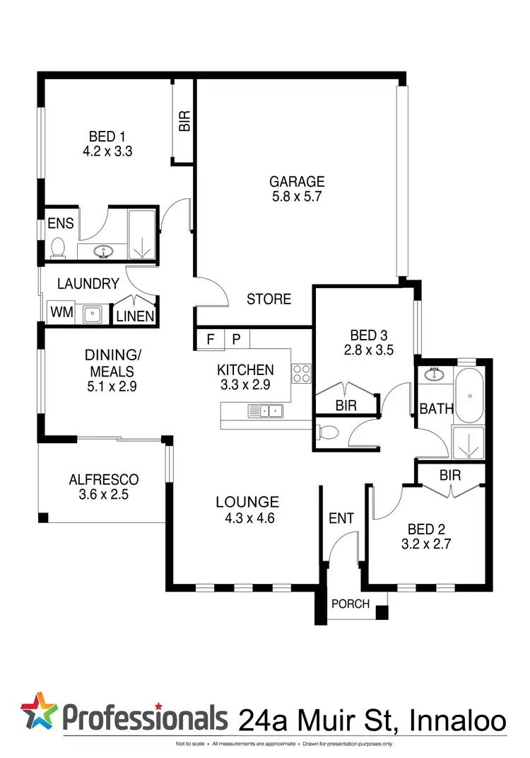 Floorplan of Homely villa listing, 24A Muir Street, Innaloo WA 6018