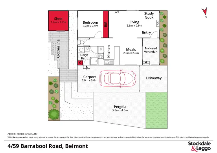 Floorplan of Homely unit listing, 4/59 Barrabool Road, Belmont VIC 3216