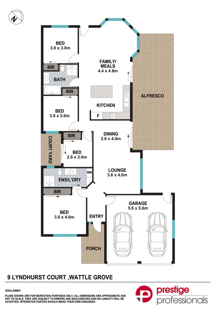 Floorplan of Homely house listing, 9 Lyndhurst Court, Wattle Grove NSW 2173