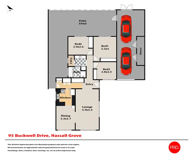 Floorplan of Homely house listing, 95 Buckwell Drive, Hassall Grove NSW 2761