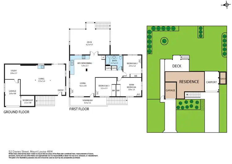 Floorplan of Homely house listing, 52 Davies Street, Mount Louisa QLD 4814