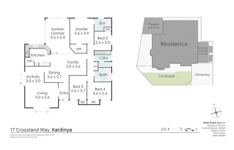 Floorplan of Homely house listing, 17 Crossland Way, Kardinya WA 6163