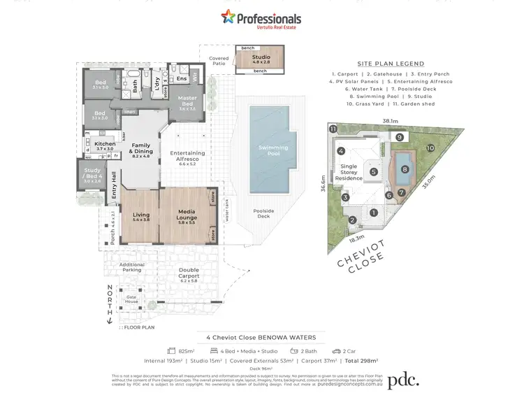 Floorplan of Homely house listing, 4 Cheviot Close, Benowa Waters QLD 4217