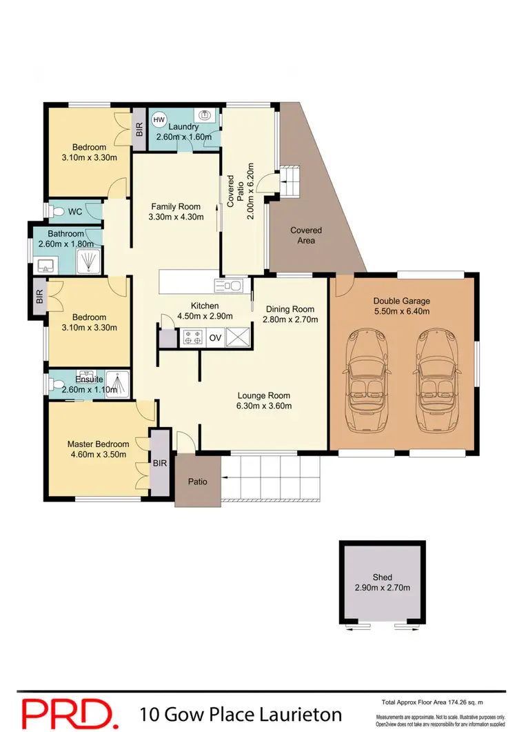 Floorplan of Homely house listing, 10 Gow Place, Laurieton NSW 2443