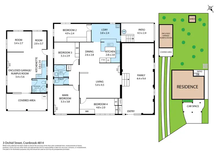 Floorplan of Homely house listing, 3 Orchid Street, Cranbrook QLD 4814