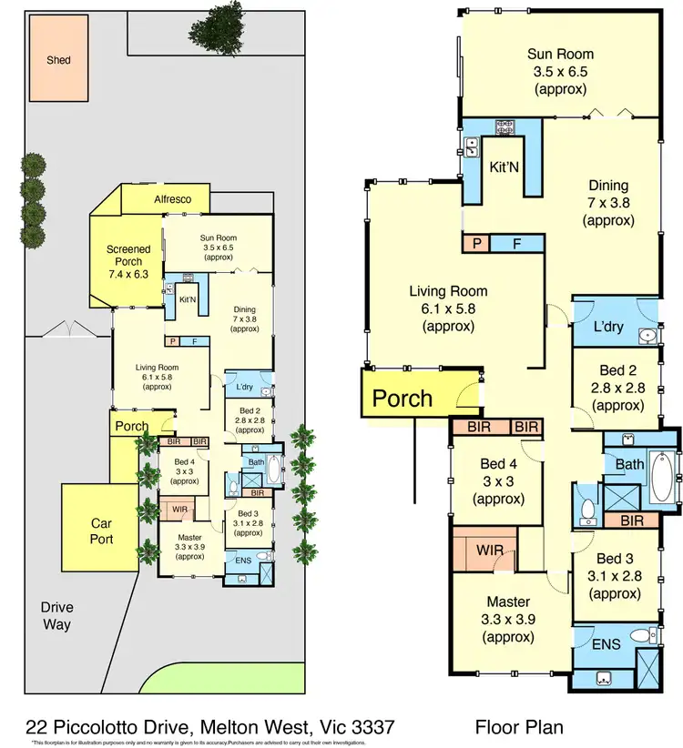 Floorplan of Homely house listing, 22 piccolotto dr, Melton West VIC 3337