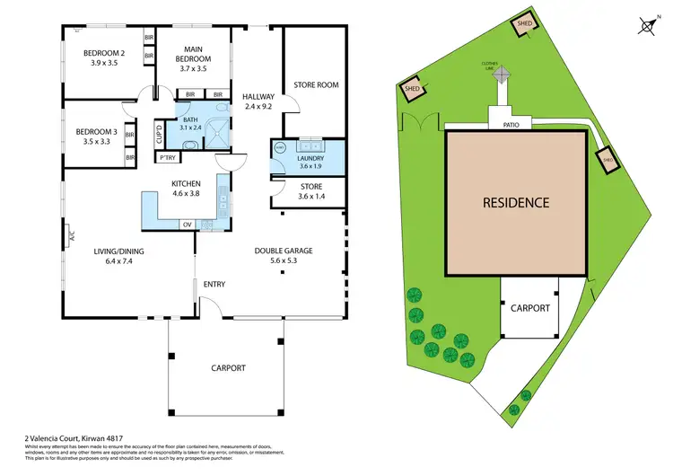 Floorplan of Homely house listing, 2 Valencia Court, Kirwan QLD 4817