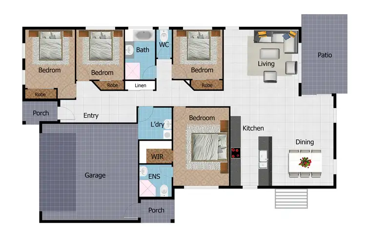 Floorplan of Homely house listing, 25 Sanctum Boulevard, Mount Low QLD 4818