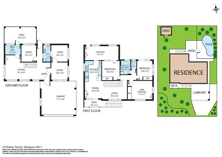 Floorplan of Homely house listing, 19 Halley Street, Wulguru QLD 4811