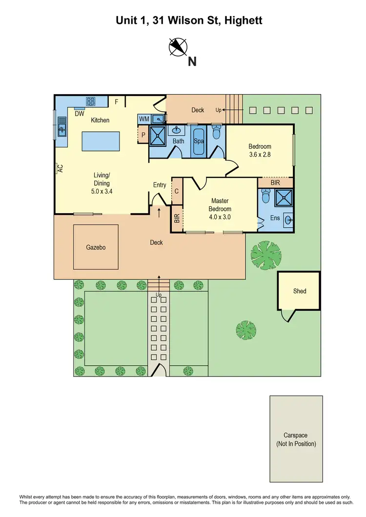 Floorplan of Homely unit listing, 1/31 Wilson Street, Highett VIC 3190