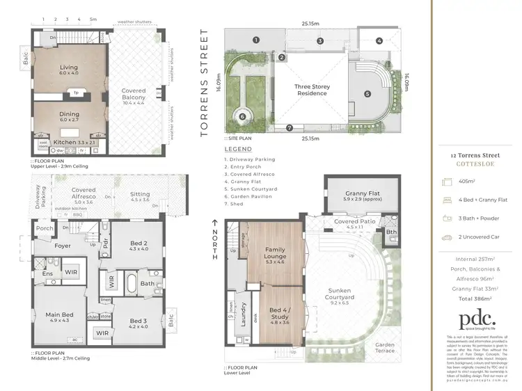 Floorplan of Homely house listing, 12 Torrens Street, Cottesloe WA 6011