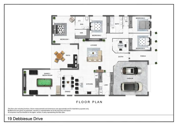 Floorplan of Homely house listing, 19 Debbiesue Drive, Mount Pleasant QLD 4740