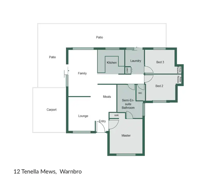 Floorplan of Homely house listing, 12 Tenella Mews, Warnbro WA 6169