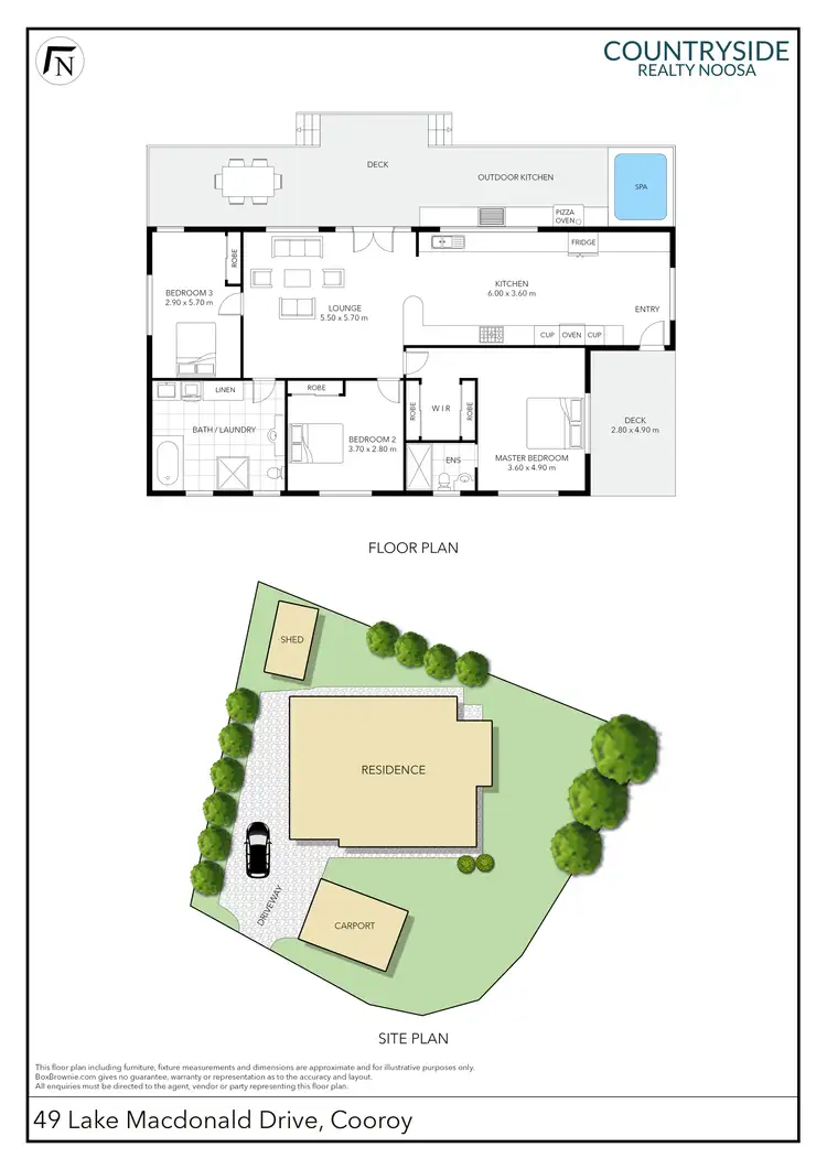 Floorplan of Homely house listing, 49 Lake MacDonald Drive, Cooroy QLD 4563