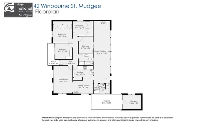 Floorplan of Homely house listing, 42 Winbourne Street, Mudgee NSW 2850