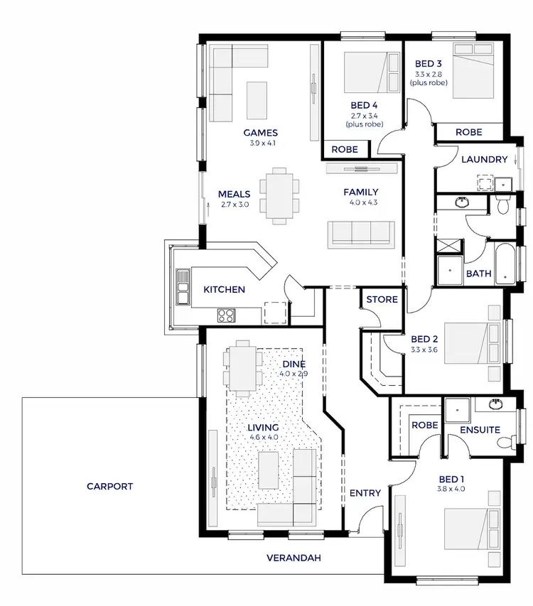Floorplan of Homely house listing, 26 Edithburgh Avenue, Seaford Rise SA 5169
