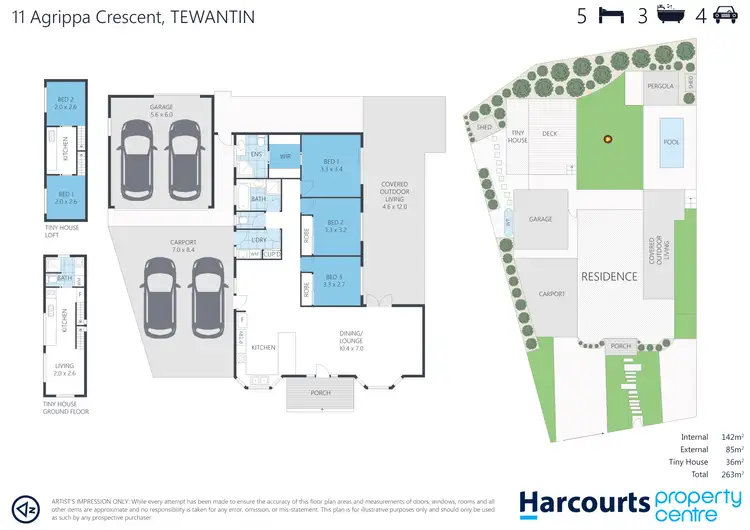 Floorplan of Homely house listing, 11 Agrippa Crescent, Tewantin QLD 4565