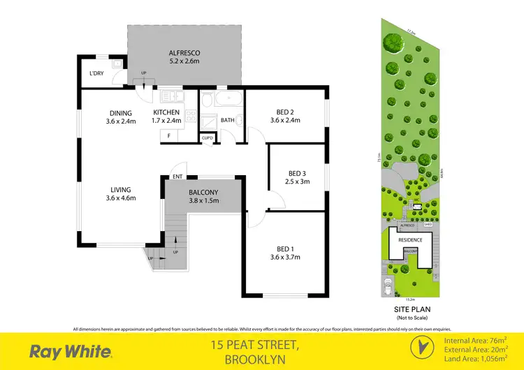 Floorplan of Homely house listing, 15 Peat Street, Brooklyn NSW 2083