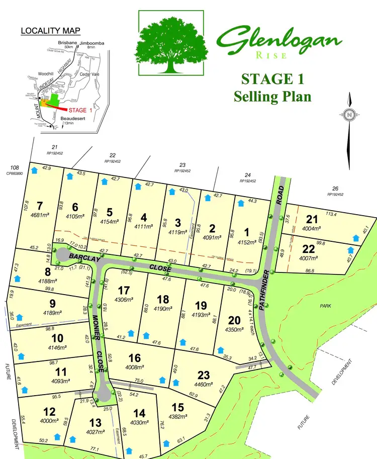 Floorplan of Homely land listing, LOT 12 Monier Close, Woodhill QLD 4285