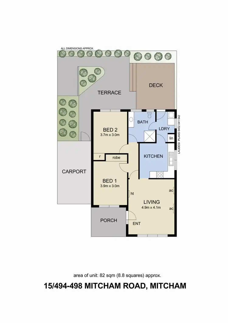 Floorplan of Homely unit listing, 15/494-498 Mitcham Road, Mitcham VIC 3132