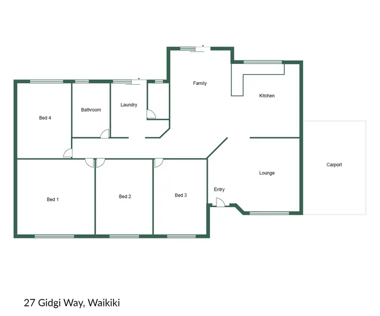 Floorplan of Homely house listing, 27 Gidgi Way, Waikiki WA 6169