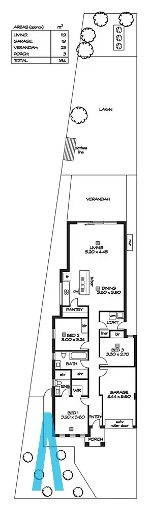 Floorplan of Homely house listing, 15B Tennyson Street, Clearview SA 5085