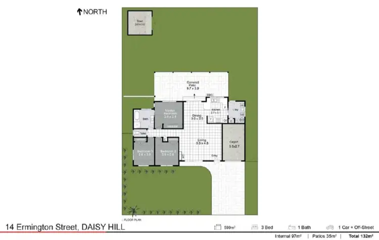Floorplan of Homely house listing, 14 Ermington Street, Daisy Hill QLD 4127