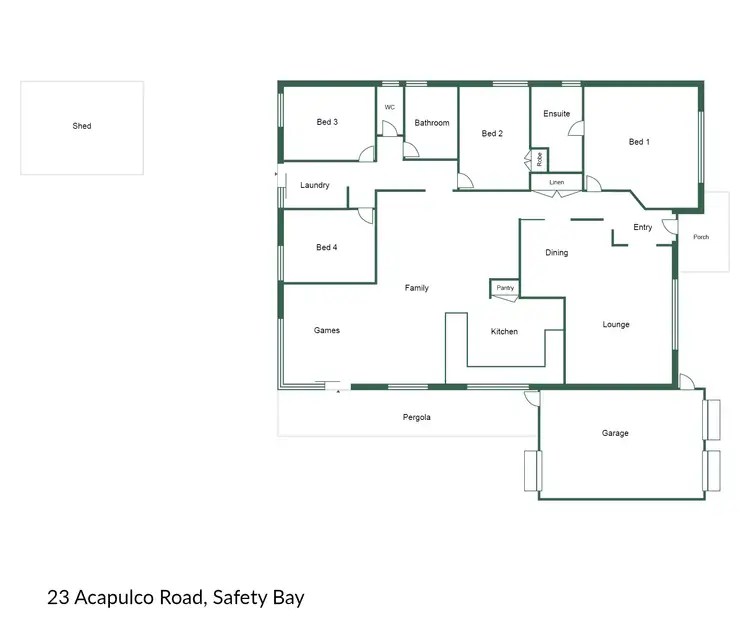 Floorplan of Homely house listing, 23 Acapulco Road, Safety Bay WA 6169