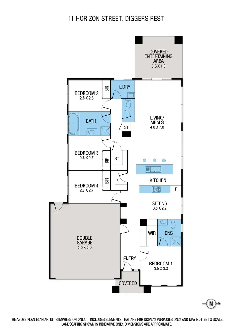 Floorplan of Homely house listing, 11 Horizon Street, Diggers Rest VIC 3427