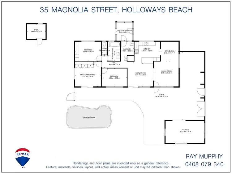 Floorplan of Homely house listing, 35 Magnolia Street, Holloways Beach QLD 4878