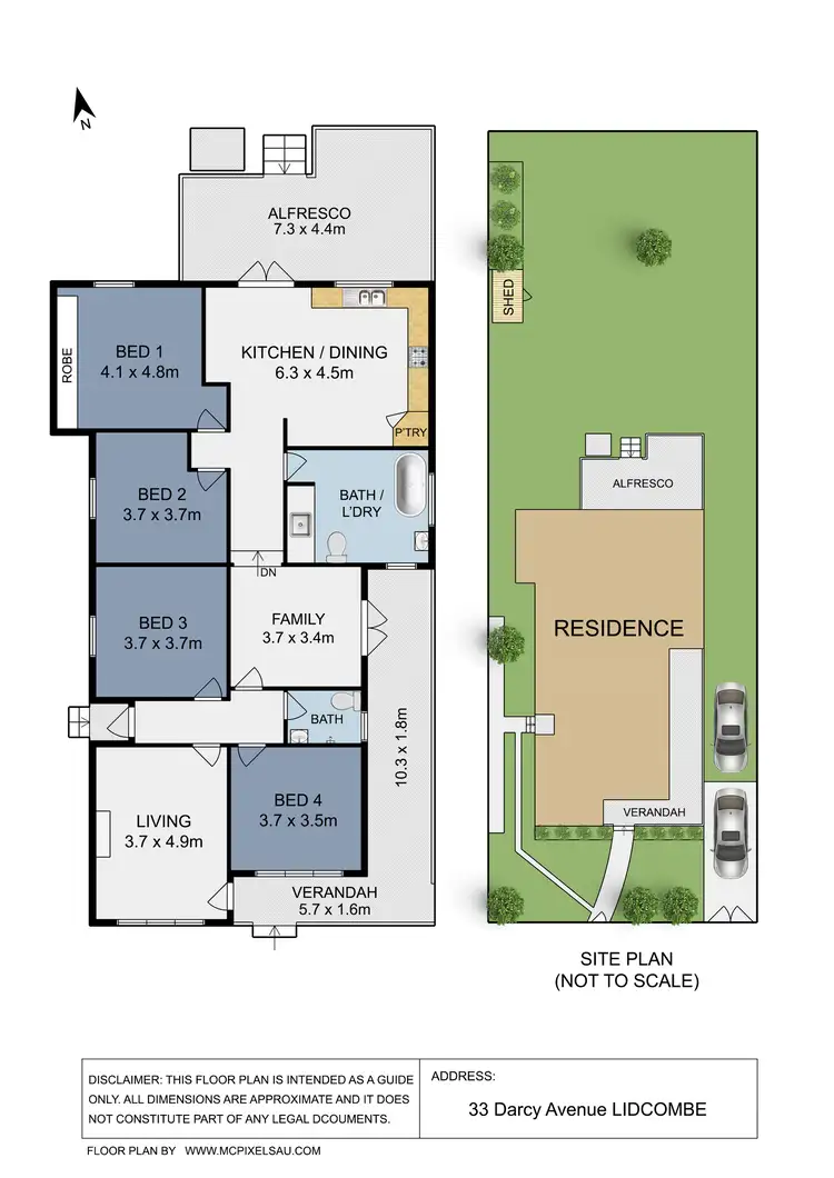 Floorplan of Homely house listing, 33 Darcy Ave, Lidcombe NSW 2141