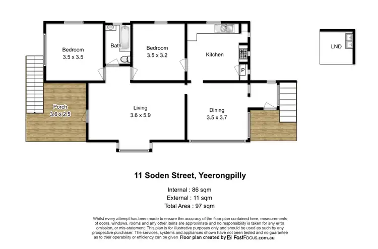 Floorplan of Homely house listing, 11 Soden Street, Yeerongpilly QLD 4105