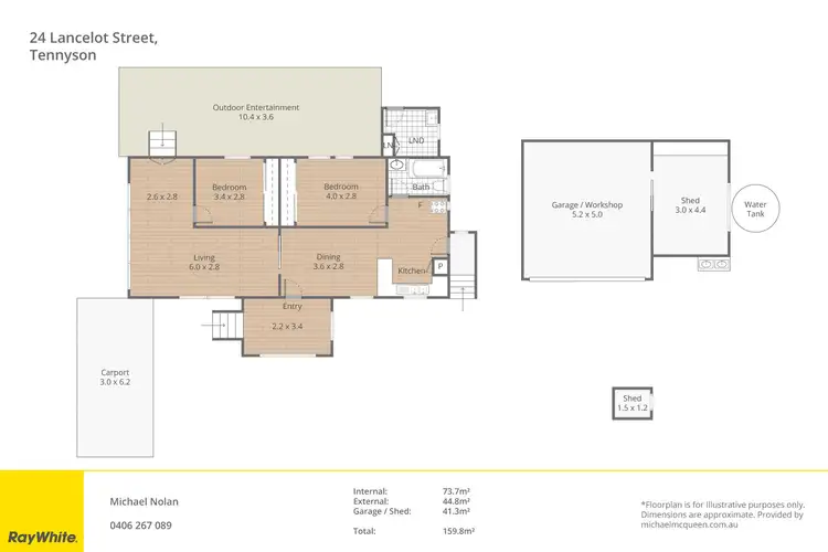 Floorplan of Homely house listing, 24 Lancelot Street, Tennyson QLD 4105