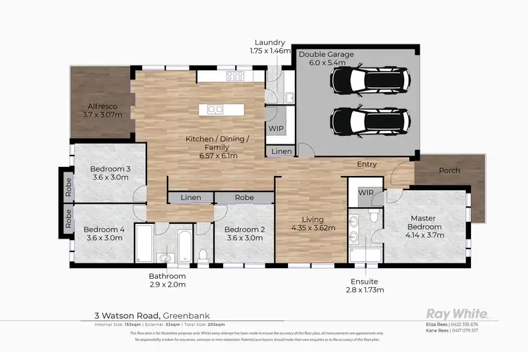 Floorplan of Homely house listing, 3 Watson Road, Greenbank QLD 4124