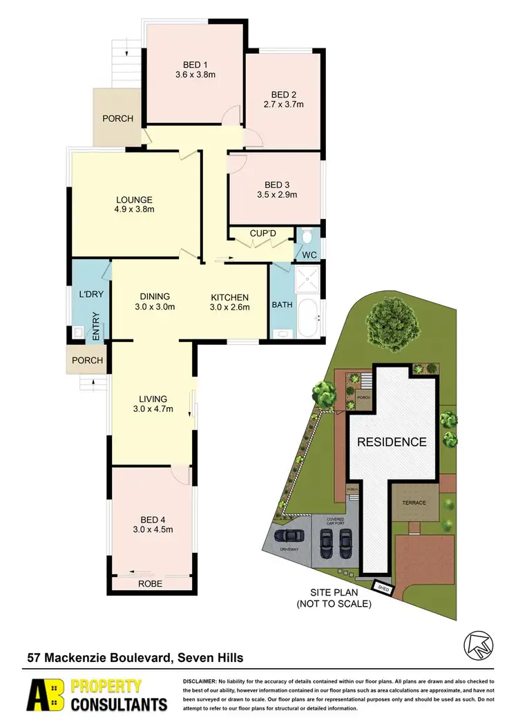 Floorplan of Homely house listing, 57 Mackenzie Boulevard, Seven Hills NSW 2147