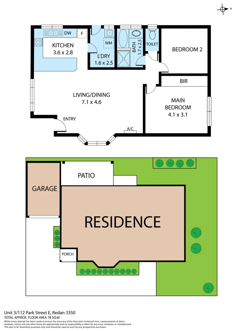 Floorplan of Homely house listing, 3/112 Park Street, Redan VIC 3350