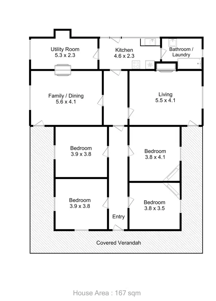 Floorplan of Homely house listing, 6040 Huon Highway, Glendevie TAS 7109
