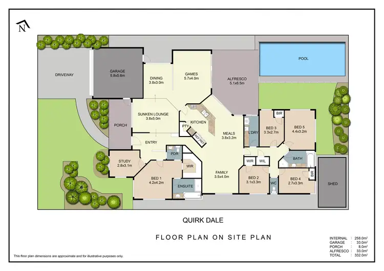 Floorplan of Homely house listing, 13 Quirk Dale, Winthrop WA 6150